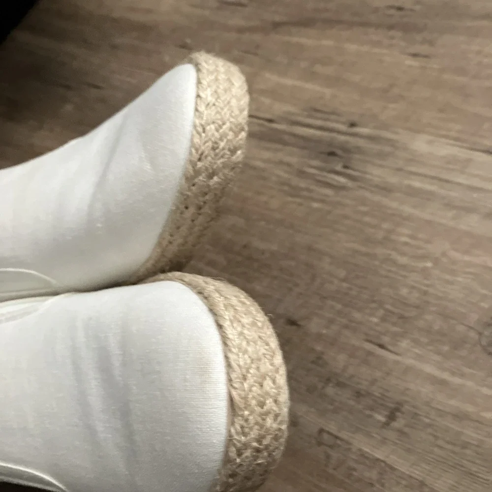 Tommy Bahama Shoes Womens 9 Cream Tropical Espadrilles‎ Slides Sneakers Mules